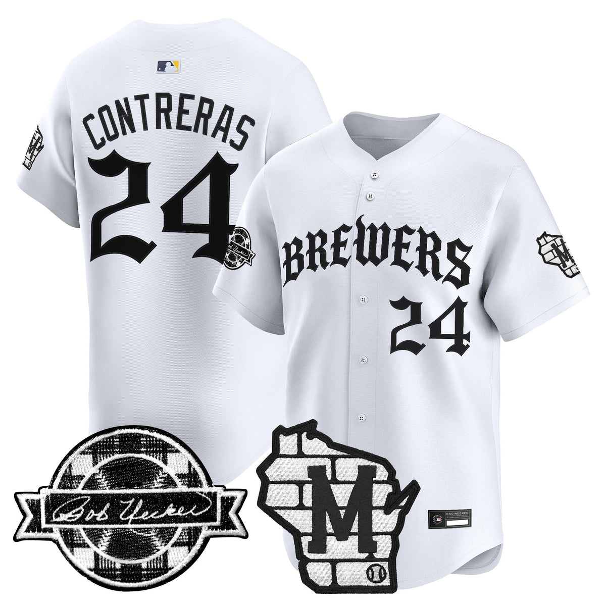 Milwaukee Brewers 'Old English Edition' Vapor Premier Limited Jersey - All Stitched