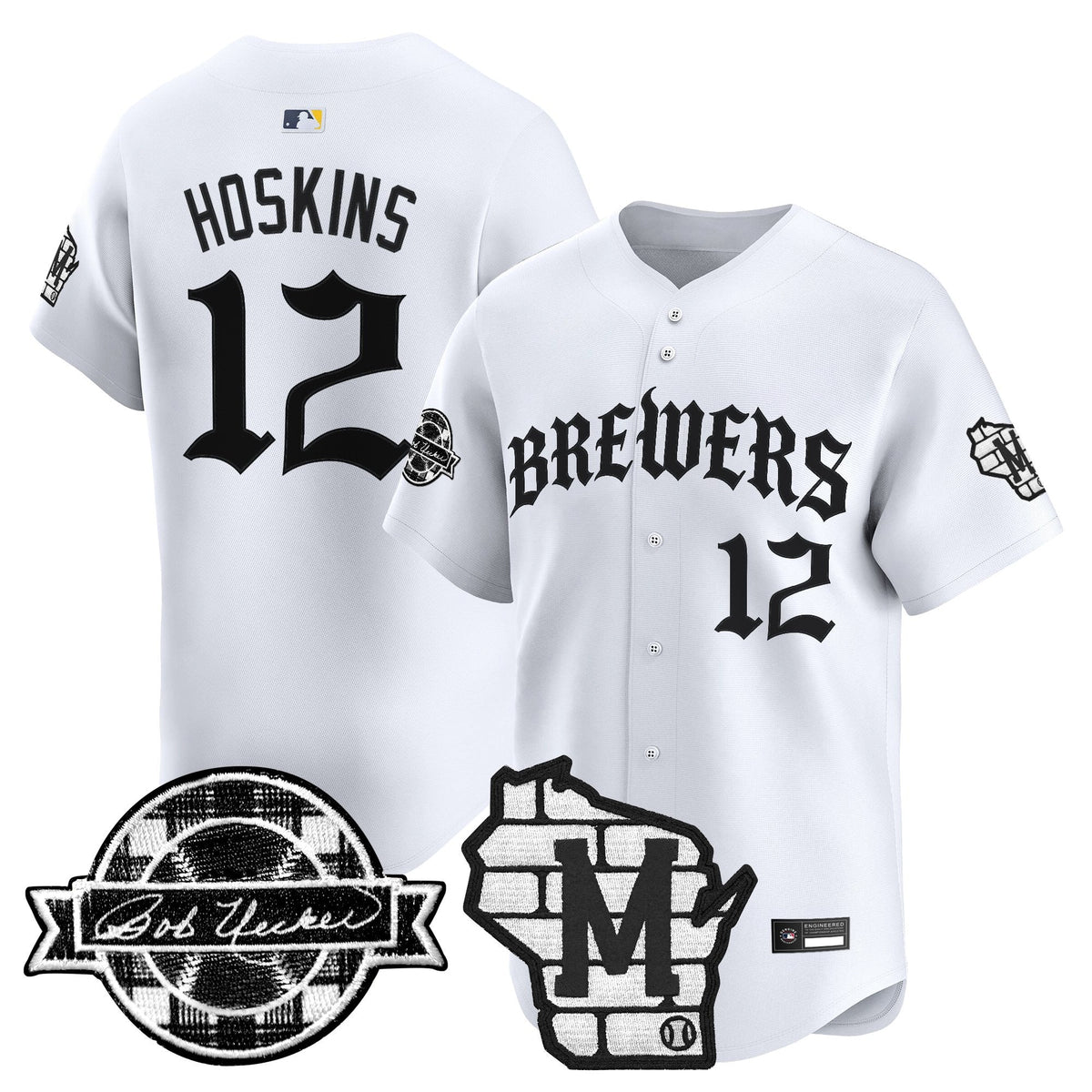 Milwaukee Brewers 'Old English Edition' Vapor Premier Limited Jersey - All Stitched