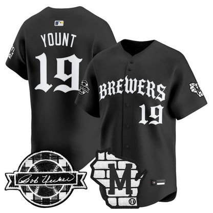 Milwaukee Brewers 'Old English Edition' Vapor Premier Limited Jersey - All Stitched