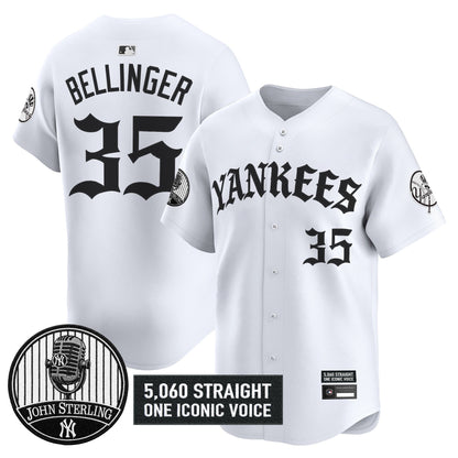 New York Yankees 'Old English Edition' Vapor Premier Limited Jersey - John Sterling Patch - All Stitched
