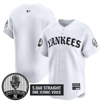New York Yankees 'Old English Edition' Vapor Premier Limited Jersey - John Sterling Patch - All Stitched
