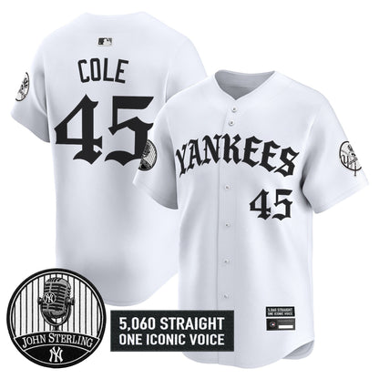 New York Yankees 'Old English Edition' Vapor Premier Limited Jersey - John Sterling Patch - All Stitched
