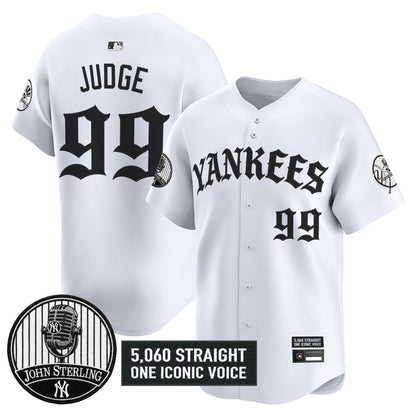 New York Yankees 'Old English Edition' Vapor Premier Limited Jersey - John Sterling Patch - All Stitched