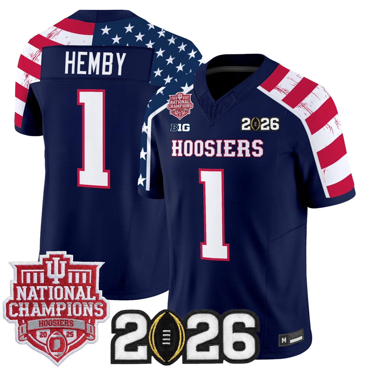 Indiana Hoosiers "America 250 Edition" Vapor Limited Jersey - Stitched