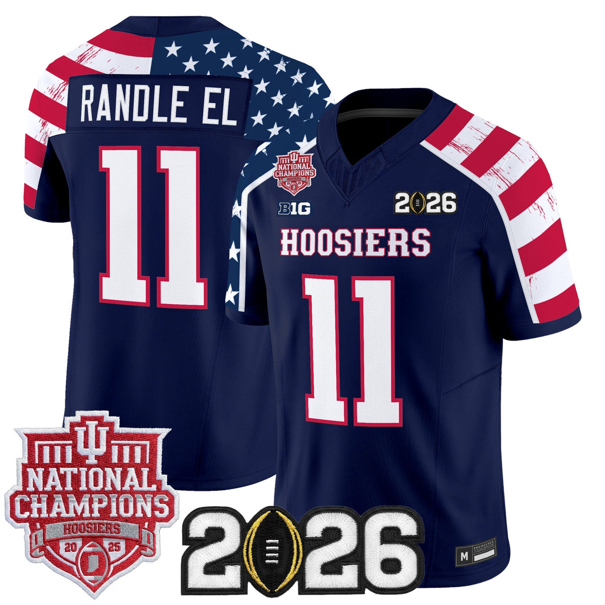 Indiana Hoosiers "America 250 Edition" Vapor Limited Jersey - Stitched