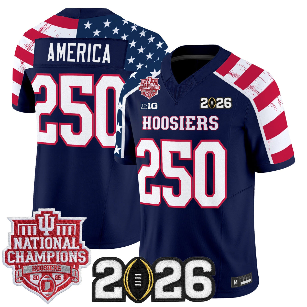 Indiana Hoosiers "America 250 Edition" Vapor Limited Jersey - Stitched
