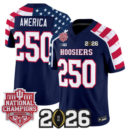 Indiana Hoosiers "America 250 Edition" Vapor Limited Jersey - Stitched