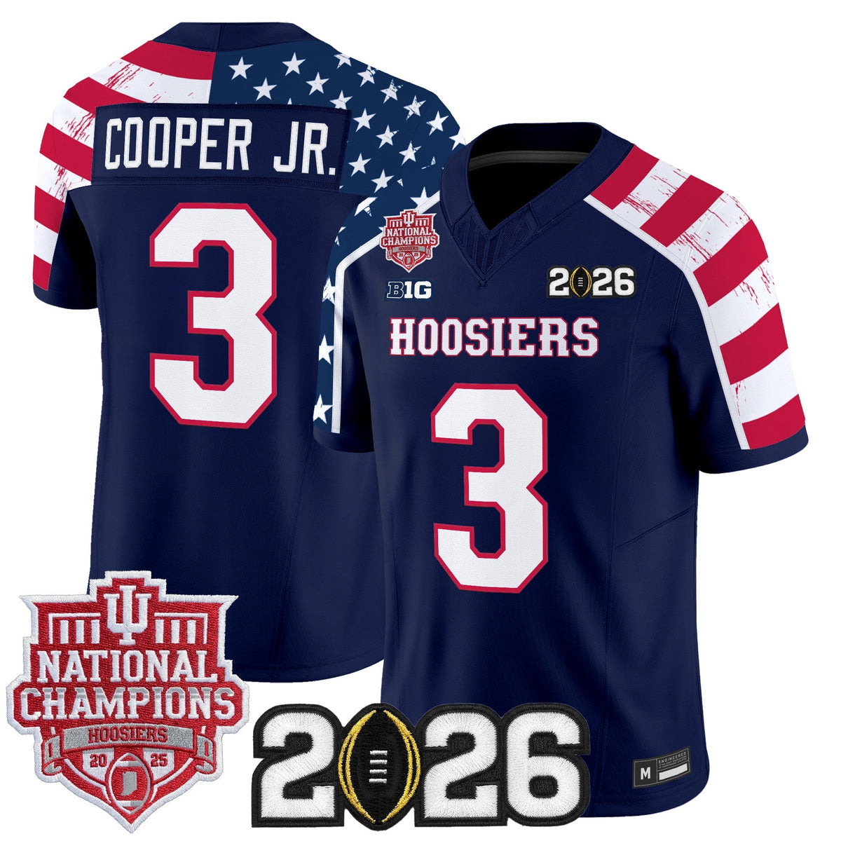 Indiana Hoosiers "America 250 Edition" Vapor Limited Jersey - Stitched