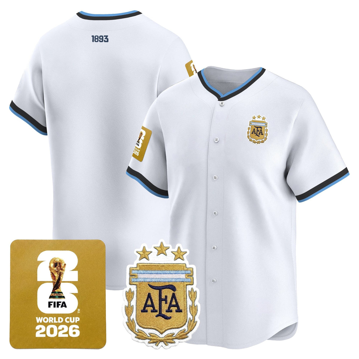 Argentina 2026 Vapor Baseball Jersey - All Stitched