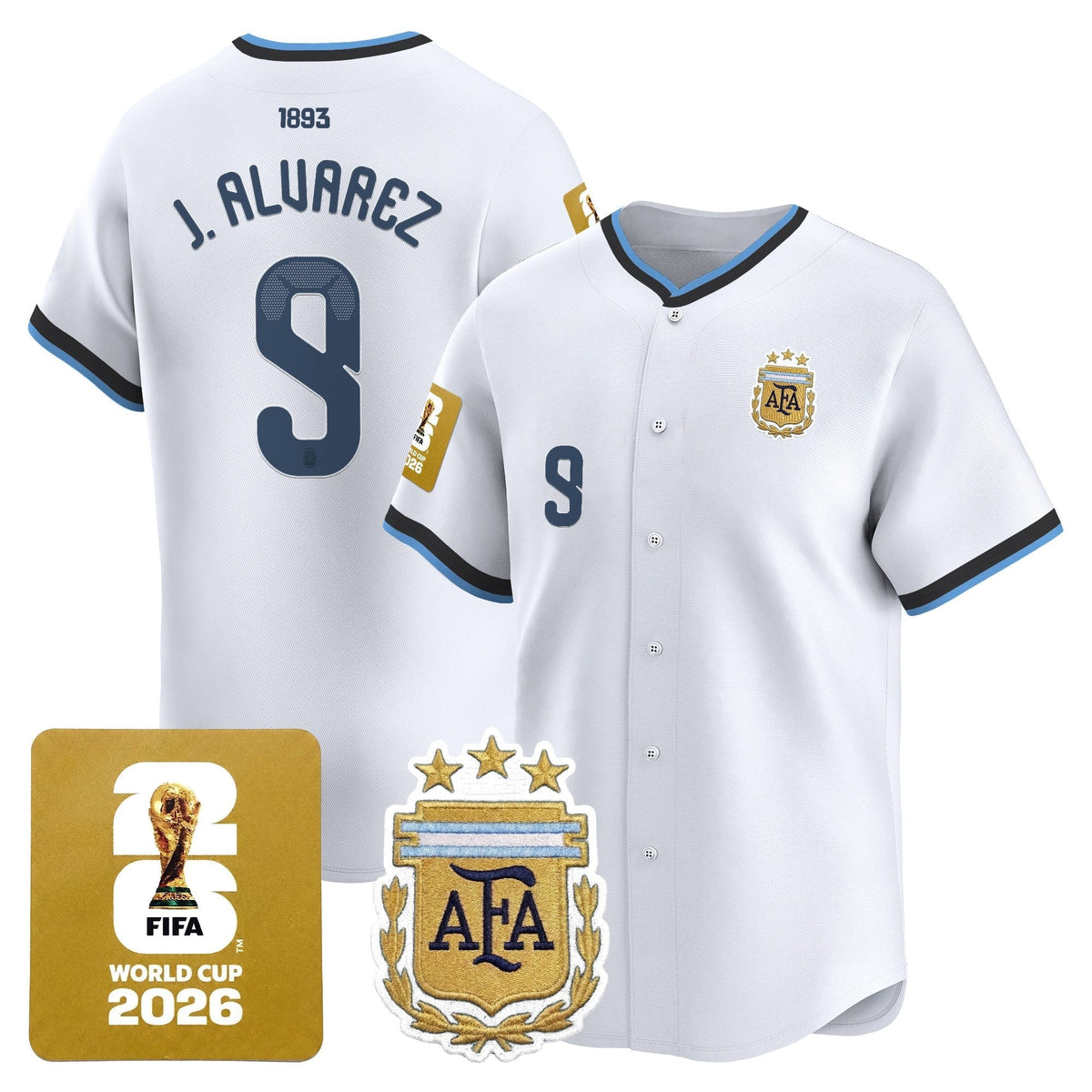 Argentina 2026 Vapor Baseball Jersey - All Stitched