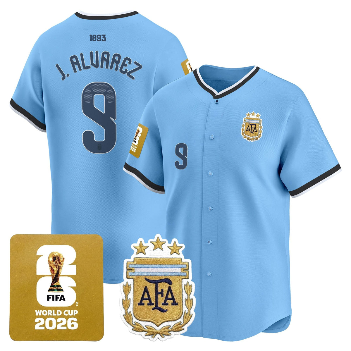 Argentina 2026 Vapor Baseball Jersey - All Stitched