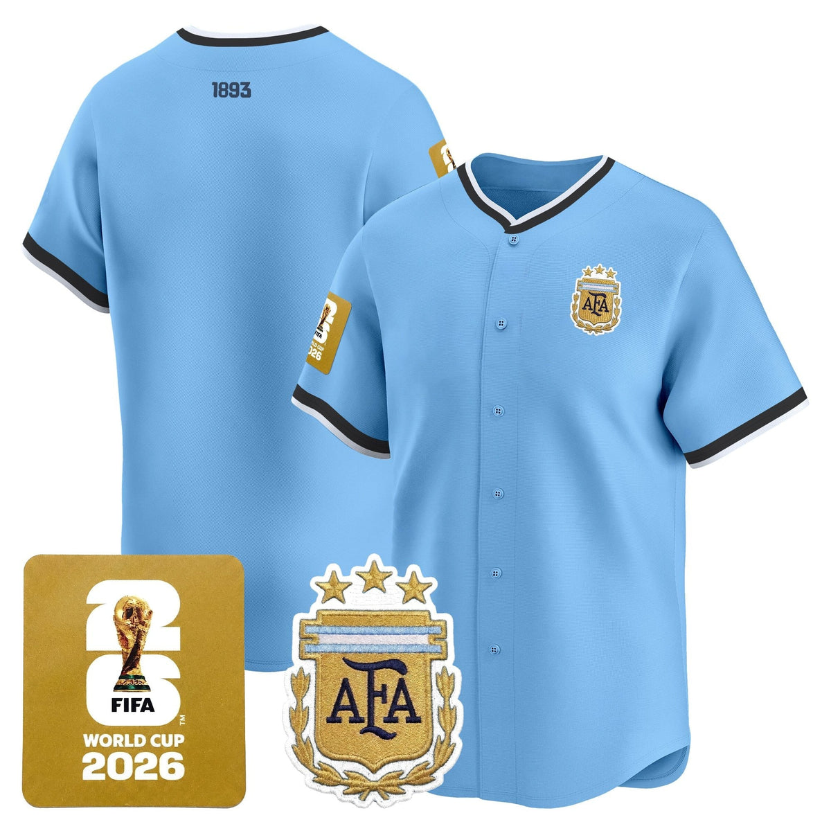 Argentina 2026 Vapor Baseball Jersey - All Stitched