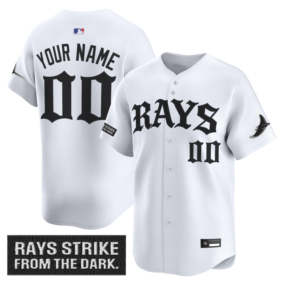 Tampa Bay Rays 'Old English Edition' Vapor Premier Limited Custom Jersey - All Stitched