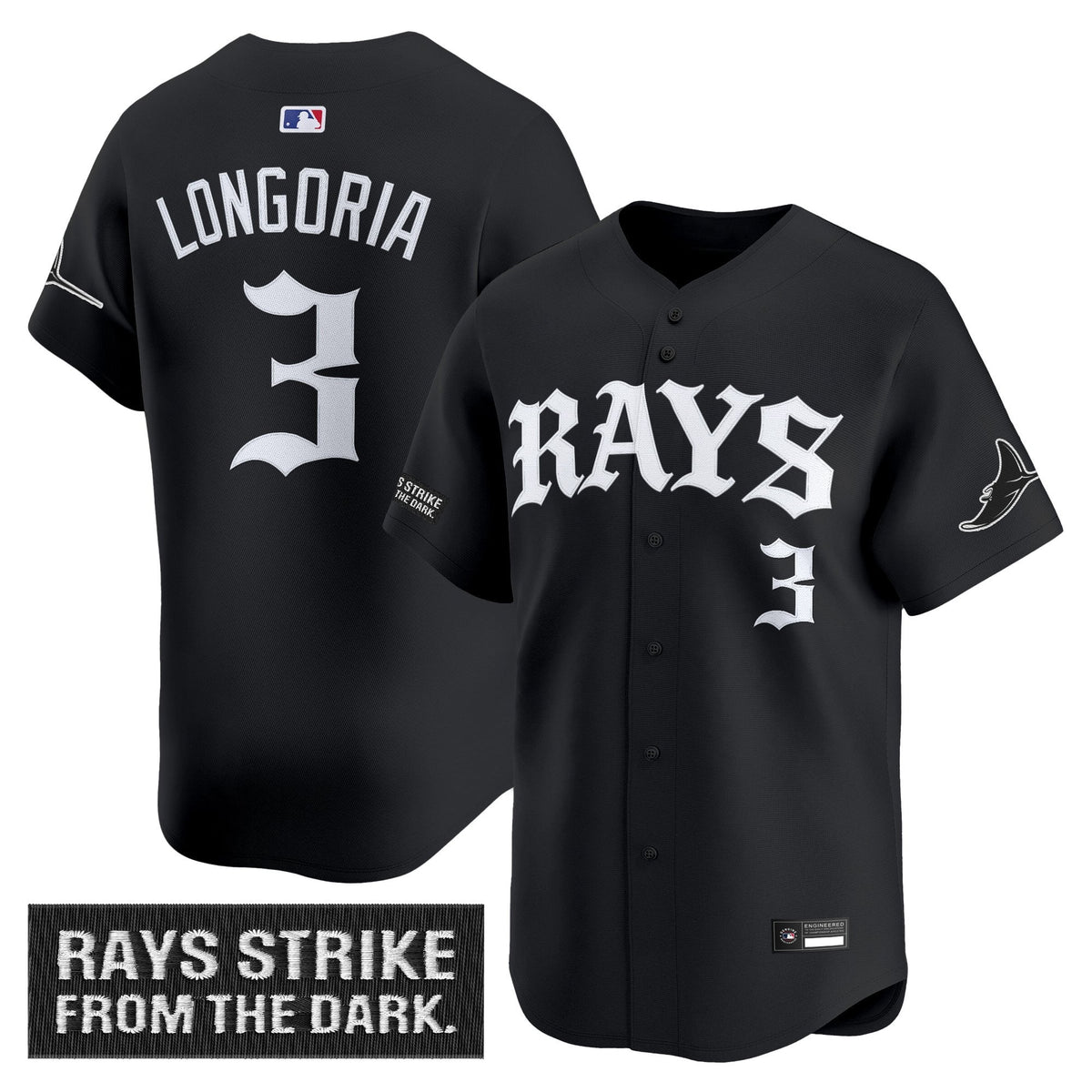 Tampa Bay Rays 'Old English Edition' Vapor Premier Limited Jersey - All Stitched