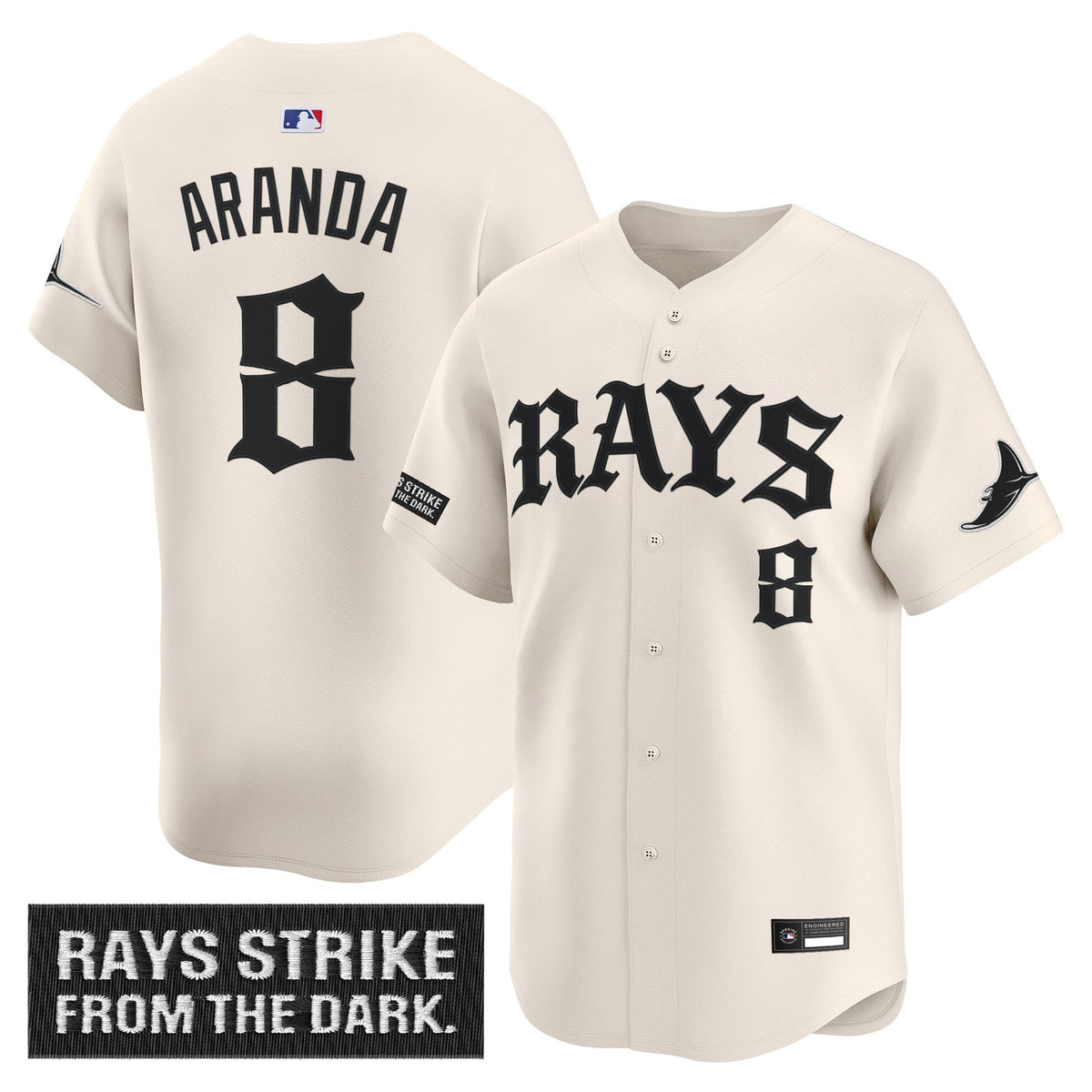 Tampa Bay Rays 'Old English Edition' Vapor Premier Limited Jersey - All Stitched