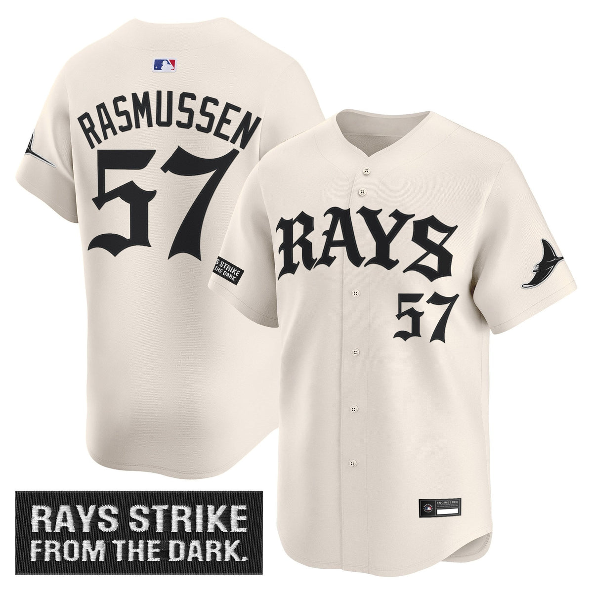 Tampa Bay Rays 'Old English Edition' Vapor Premier Limited Jersey - All Stitched