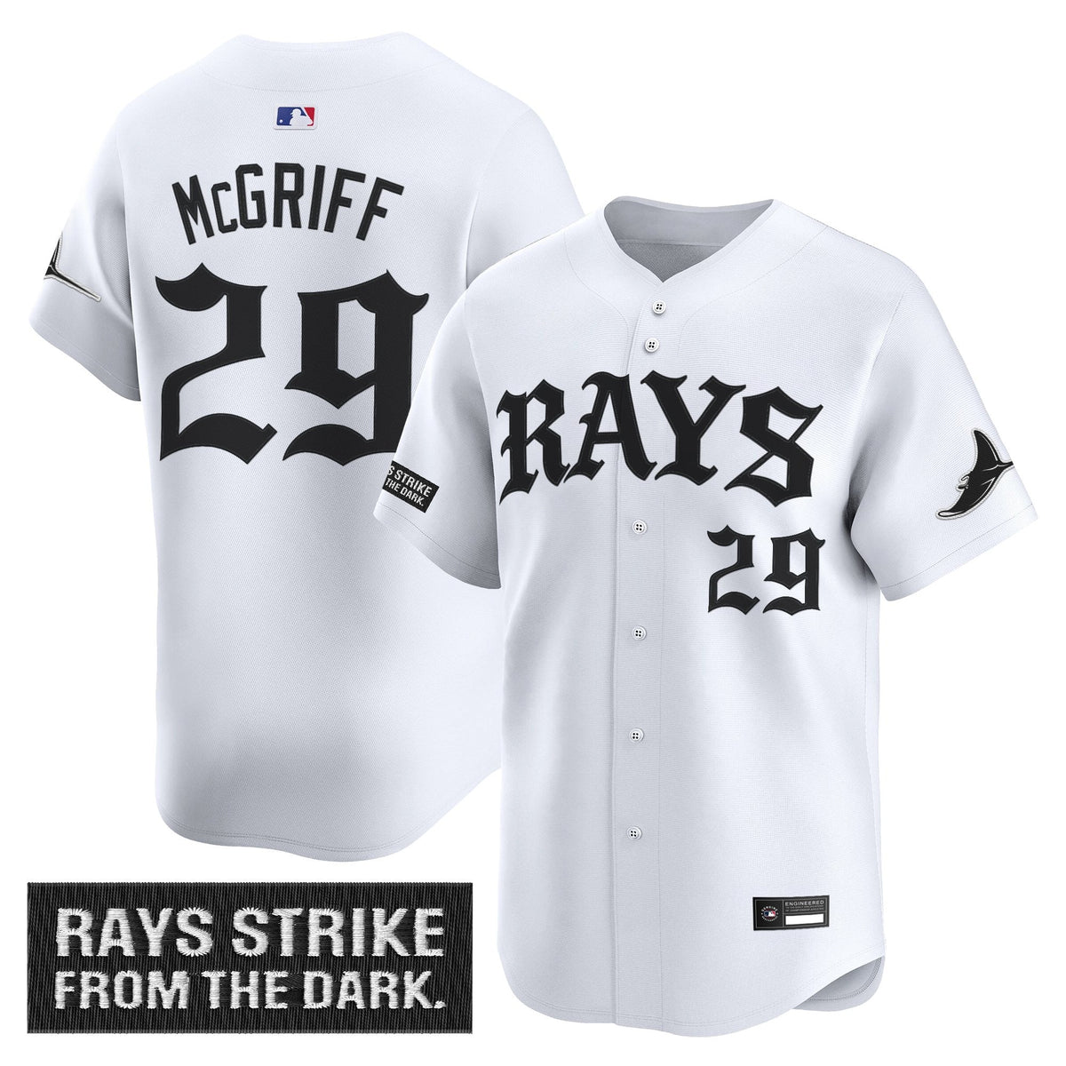 Tampa Bay Rays 'Old English Edition' Vapor Premier Limited Jersey - All Stitched