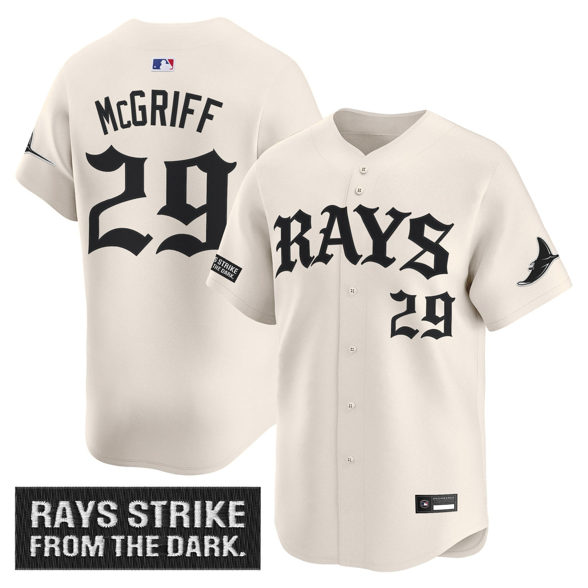 Tampa Bay Rays 'Old English Edition' Vapor Premier Limited Jersey - All Stitched
