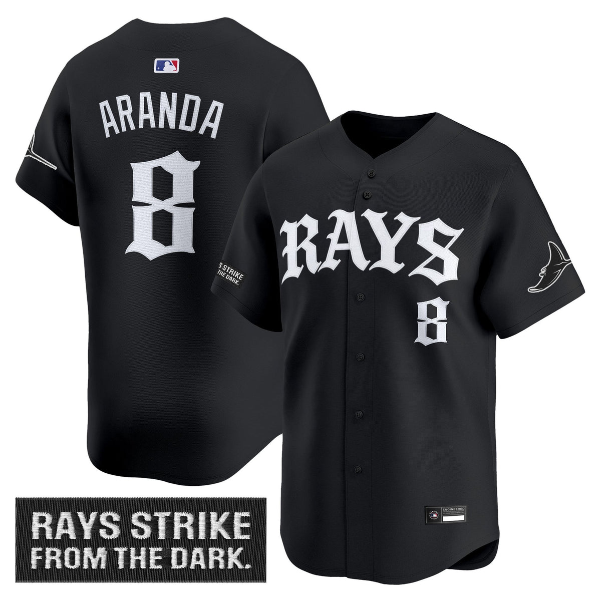 Tampa Bay Rays 'Old English Edition' Vapor Premier Limited Jersey - All Stitched