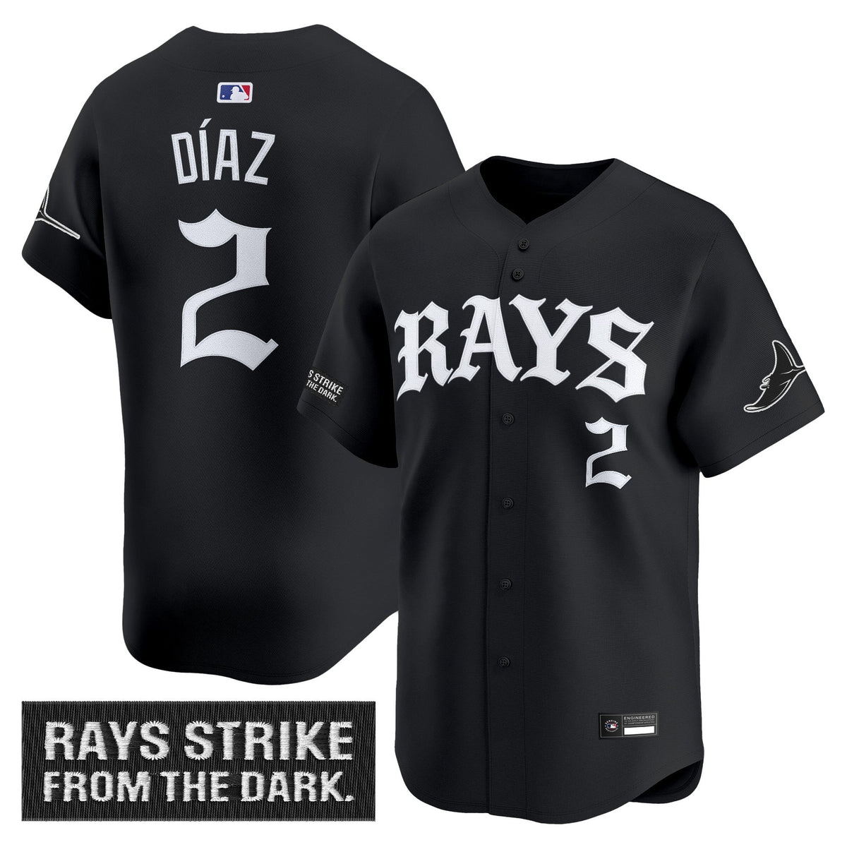 Tampa Bay Rays 'Old English Edition' Vapor Premier Limited Jersey - All Stitched