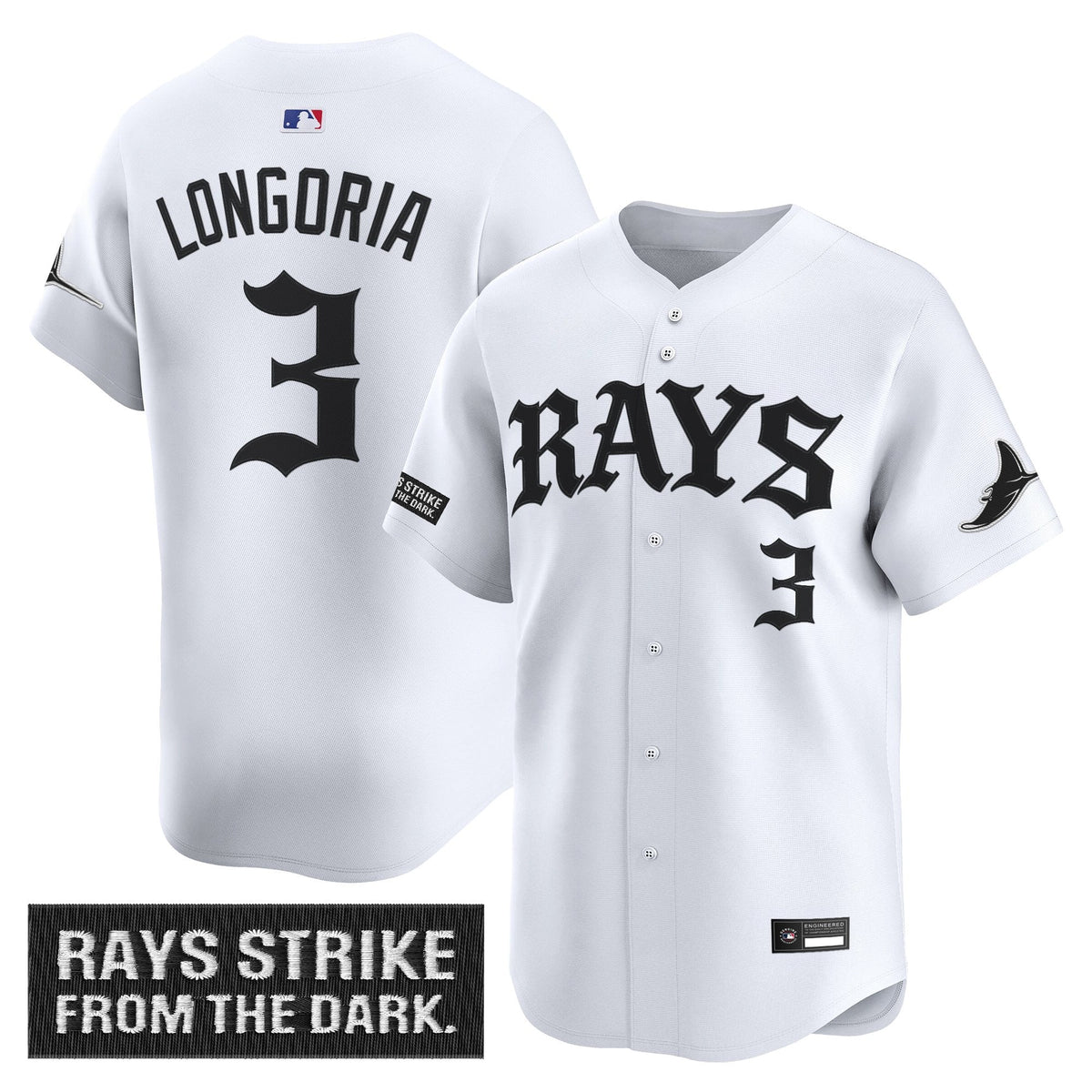Tampa Bay Rays 'Old English Edition' Vapor Premier Limited Jersey - All Stitched