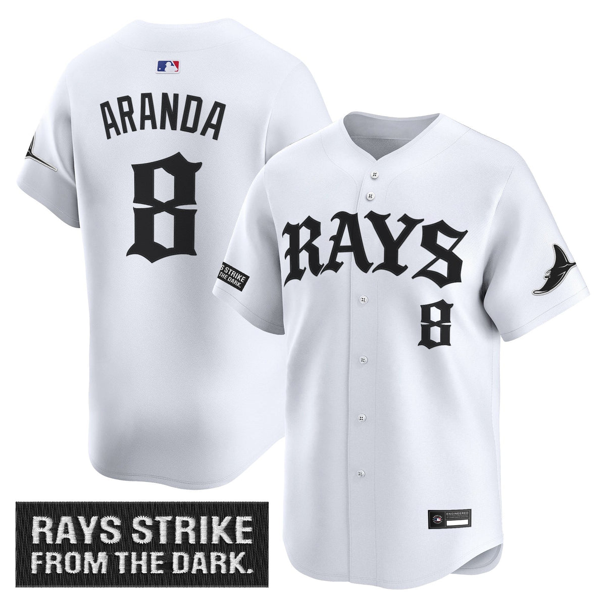 Tampa Bay Rays 'Old English Edition' Vapor Premier Limited Jersey - All Stitched