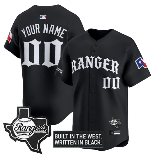 Texas Rangers 'Old English Edition' Vapor Premier Limited Custom Jersey - All Stitched