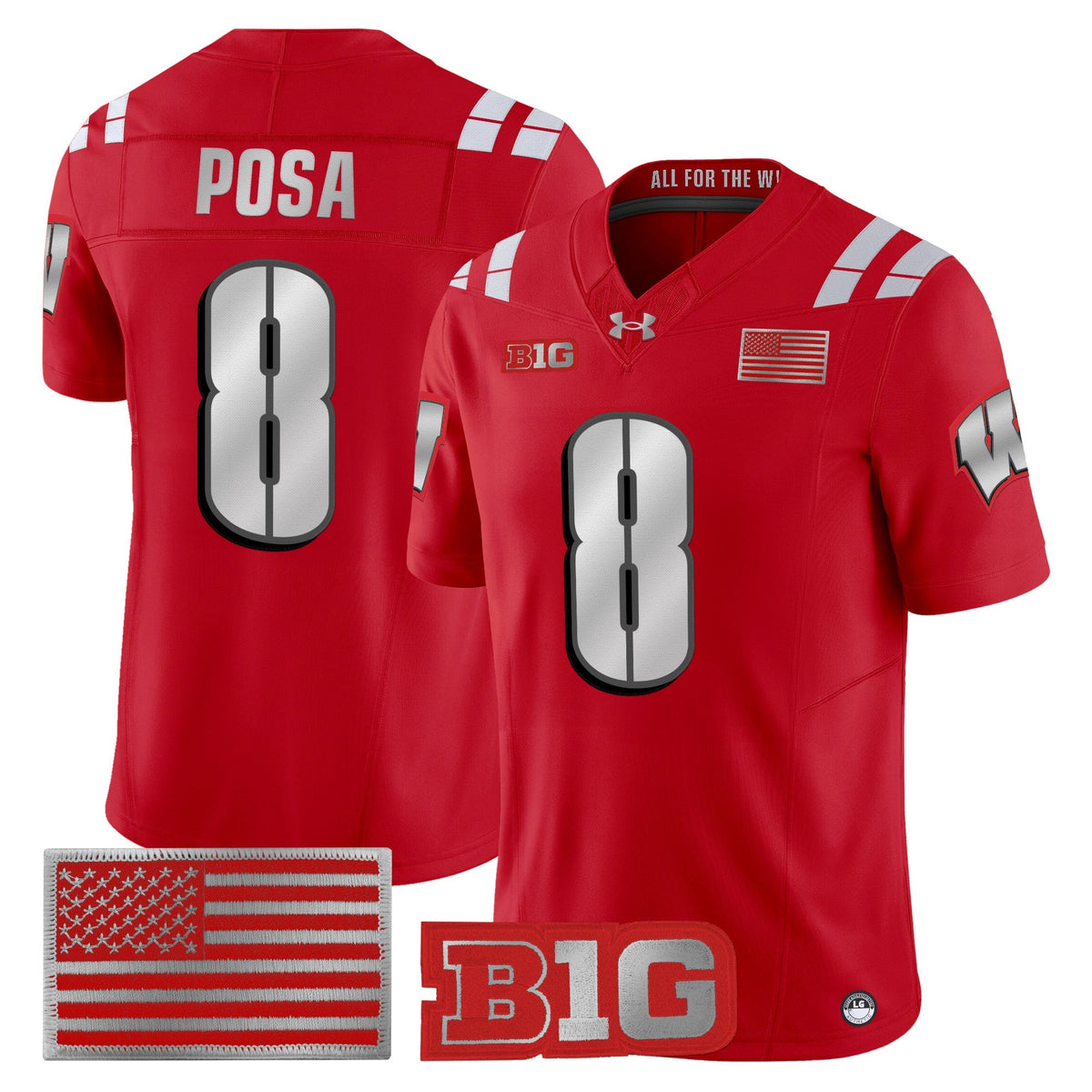 Wisconsin Badgers 2026 Lambeau Vapor Limited Jersey - All Stitched