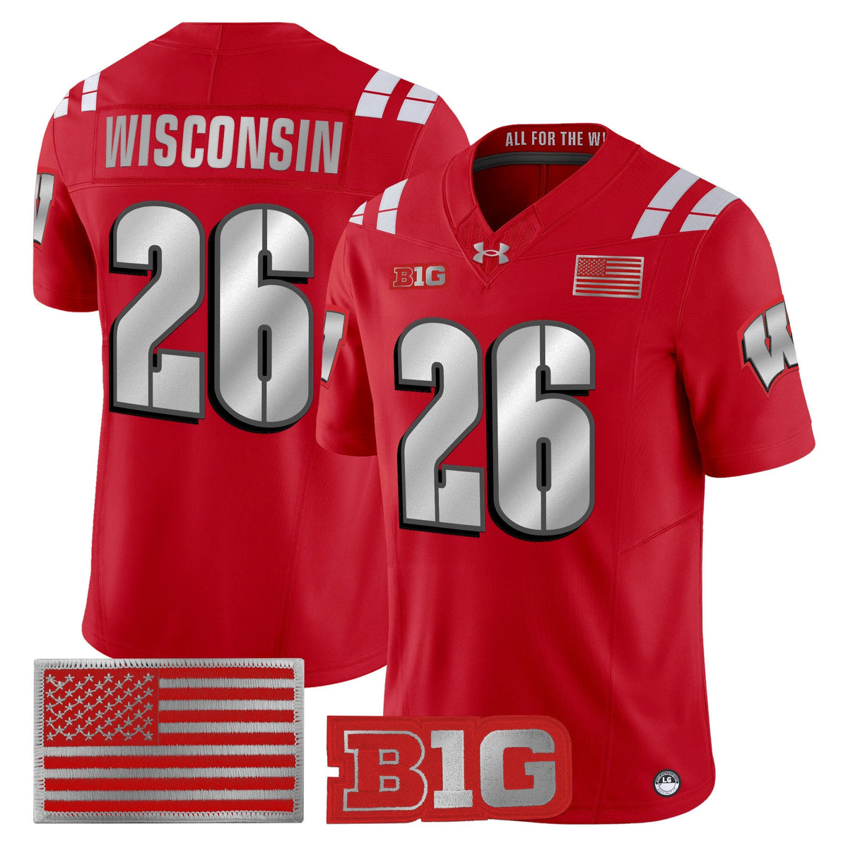 Wisconsin Badgers 2026 Lambeau Vapor Limited Jersey - All Stitched