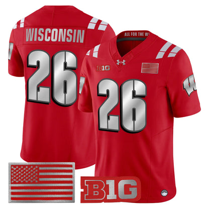 Wisconsin Badgers 2026 Lambeau Vapor Limited Jersey - All Stitched