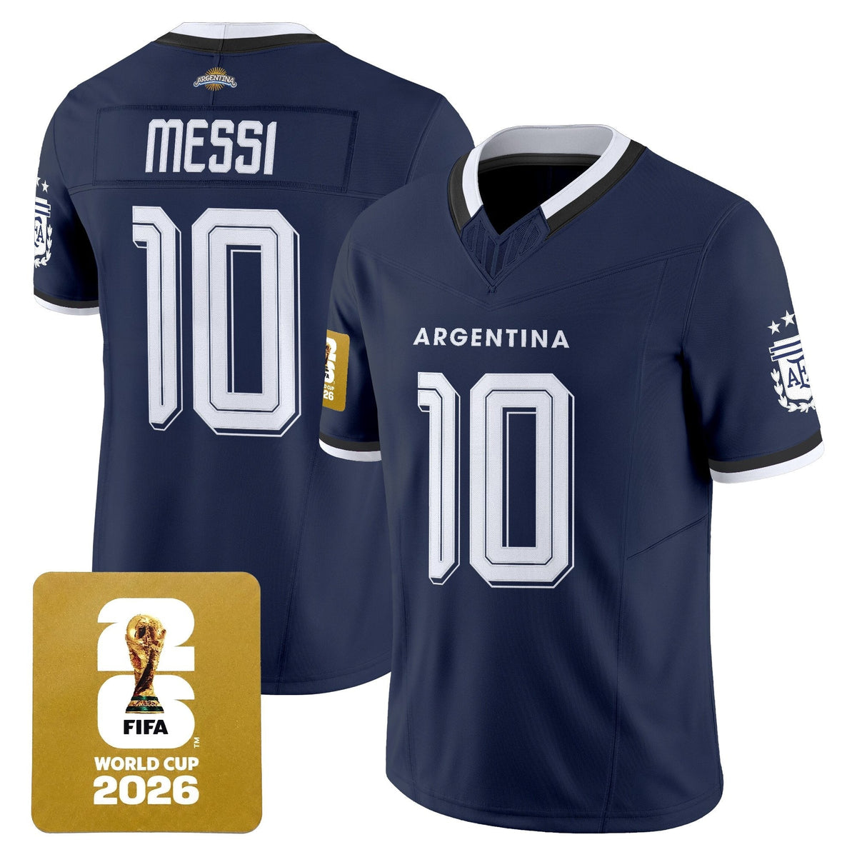 Argentina 2026 World Cup Vapor Football Jersey - All Stitched