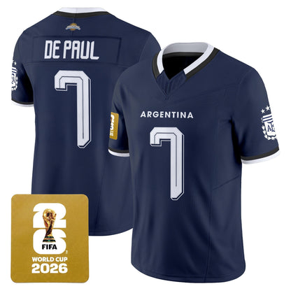 Argentina 2026 World Cup Vapor Football Jersey - All Stitched
