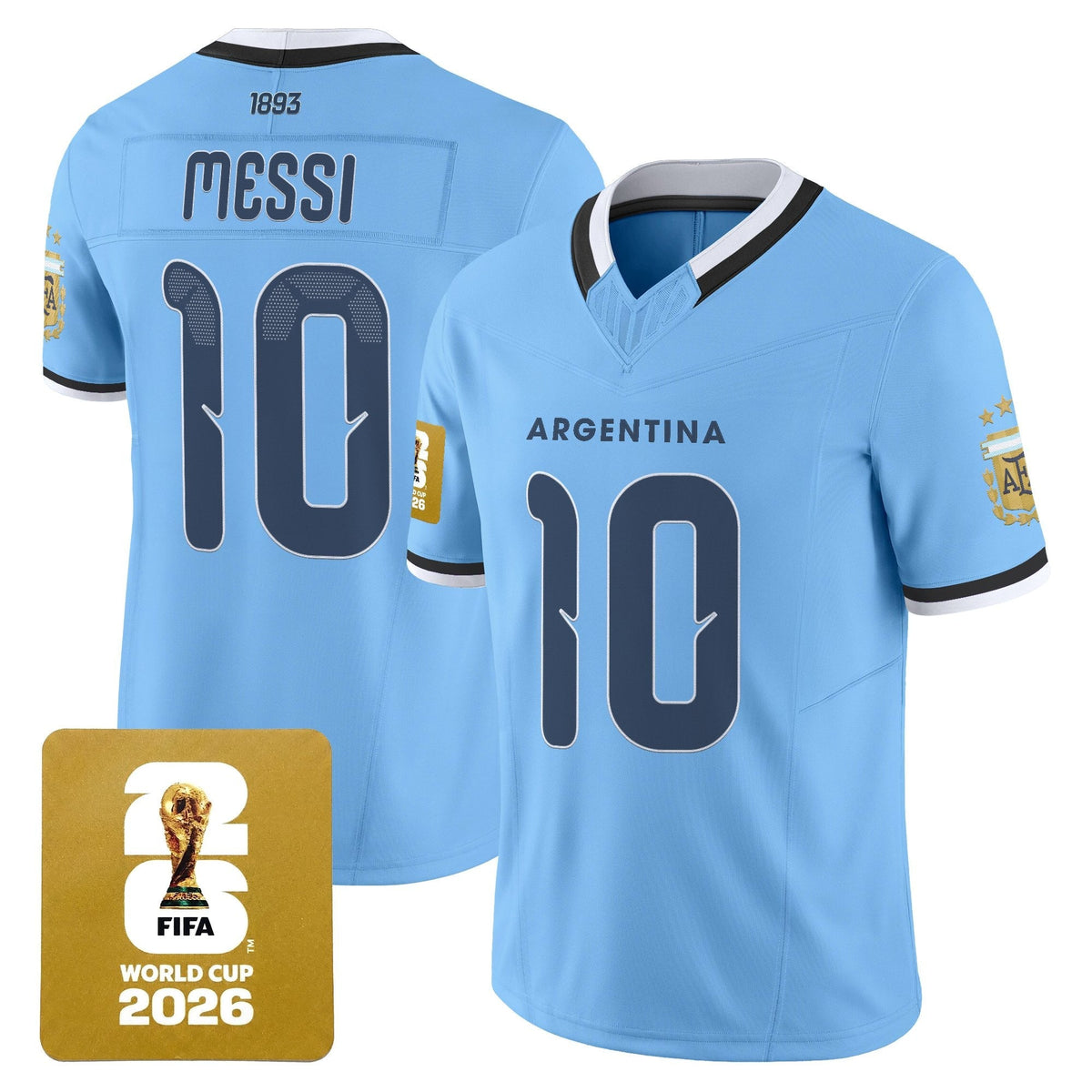 Argentina 2026 World Cup Vapor Football Jersey - All Stitched