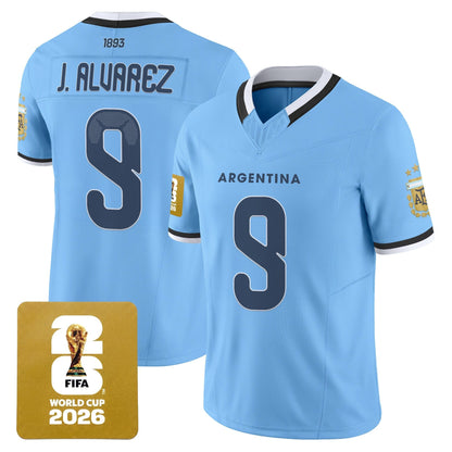 Argentina 2026 World Cup Vapor Football Jersey - All Stitched