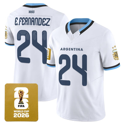 Argentina 2026 World Cup Vapor Football Jersey - All Stitched
