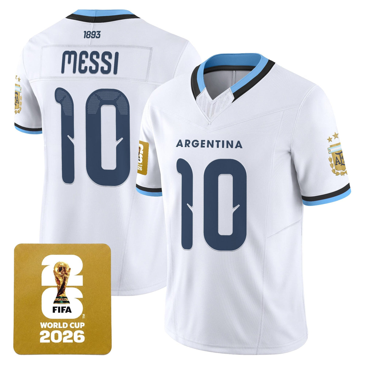 Argentina 2026 World Cup Vapor Football Jersey - All Stitched
