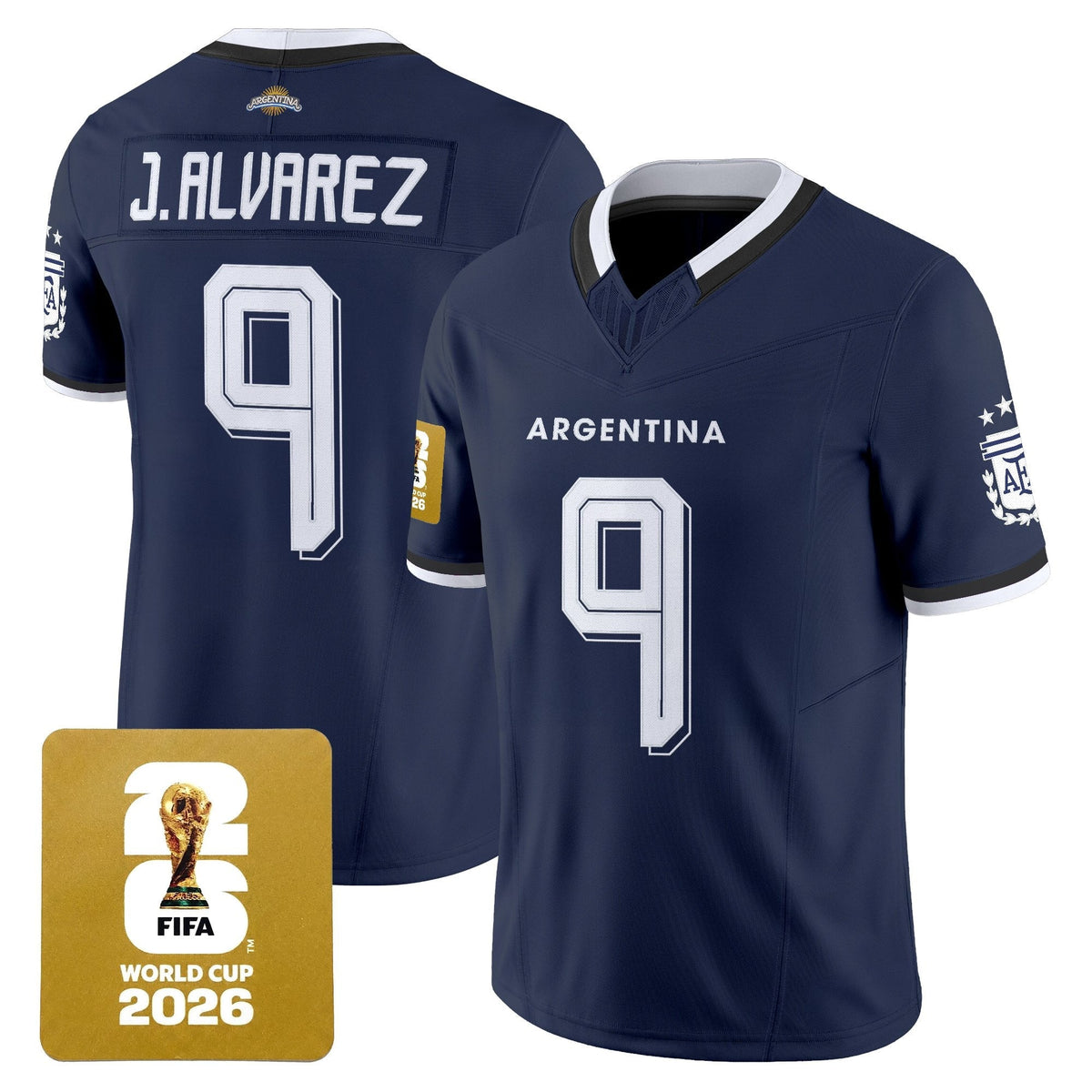 Argentina 2026 World Cup Vapor Football Jersey - All Stitched