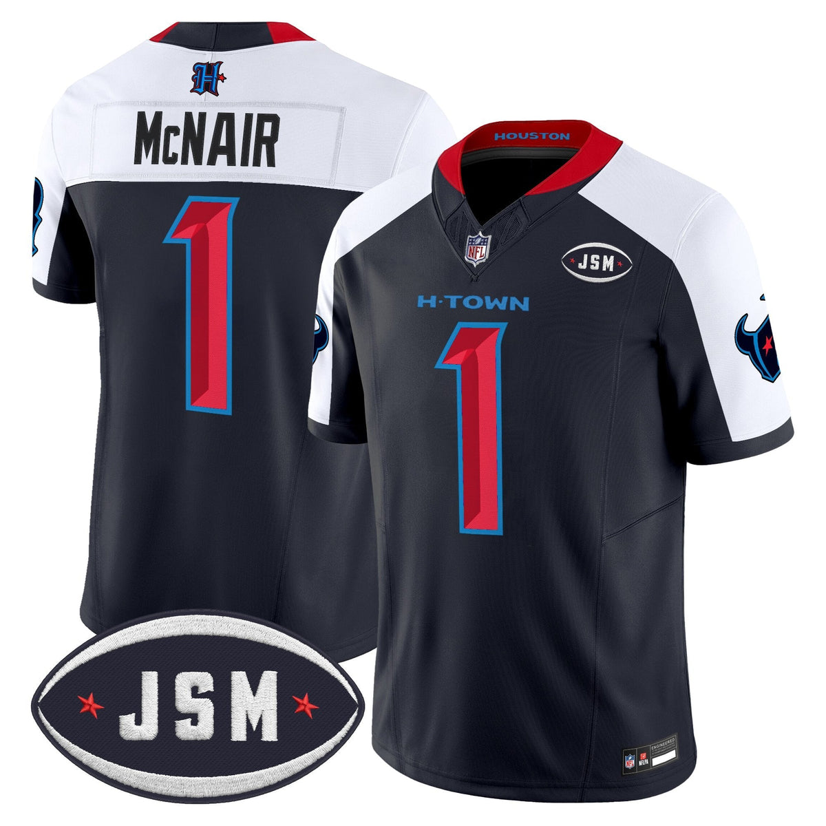 Houston Texan Janice McNair Memorial Patch Vapor Limited Jersey - All Stitched