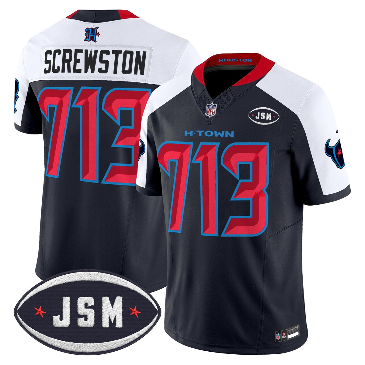 Houston Texan Janice McNair Memorial Patch Vapor Limited Jersey - All Stitched
