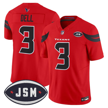 Houston Texan Janice McNair Memorial Patch Vapor Limited Jersey - All Stitched