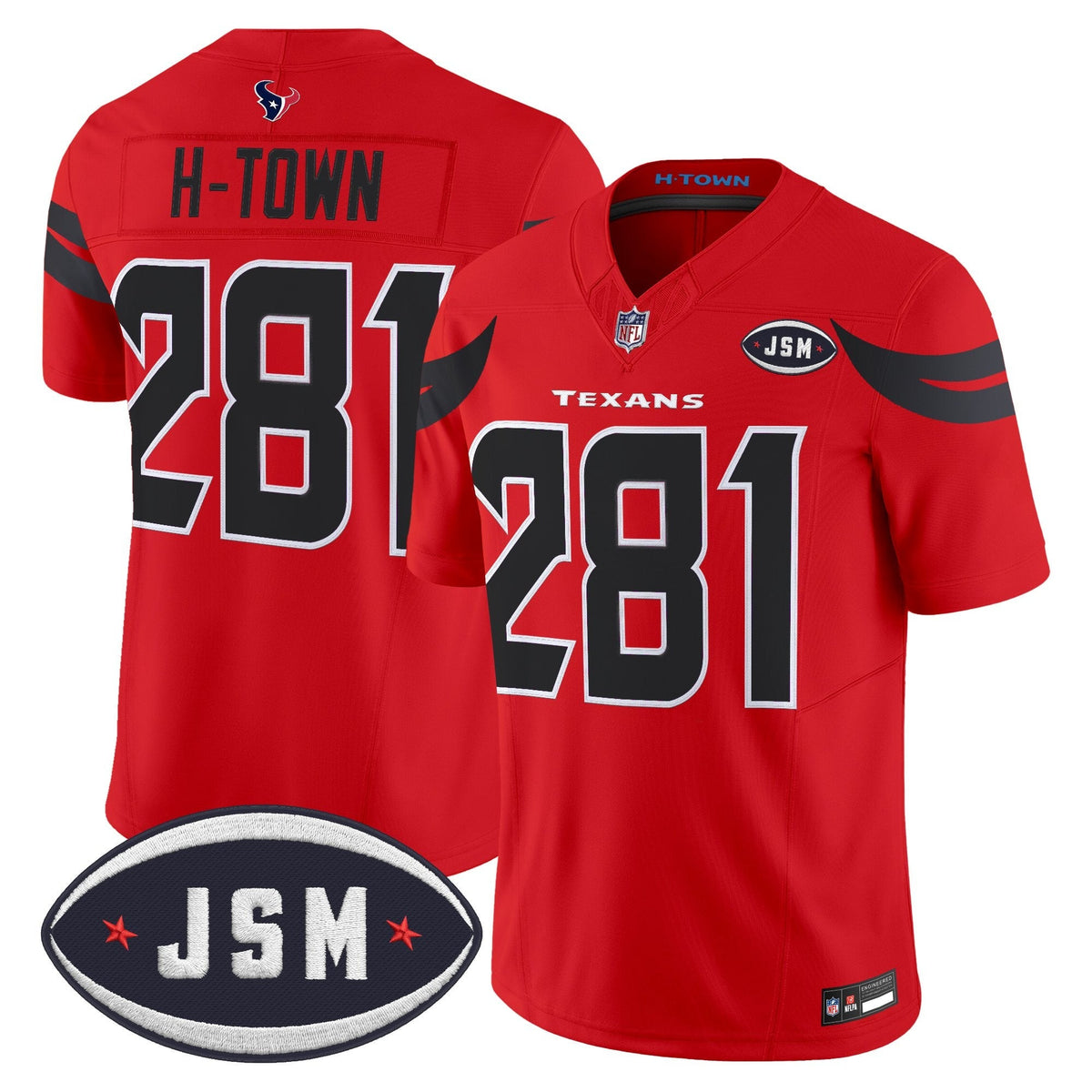 Houston Texan Janice McNair Memorial Patch Vapor Limited Jersey - All Stitched