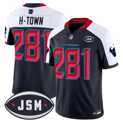 Houston Texan Janice McNair Memorial Patch Vapor Limited Jersey - All Stitched