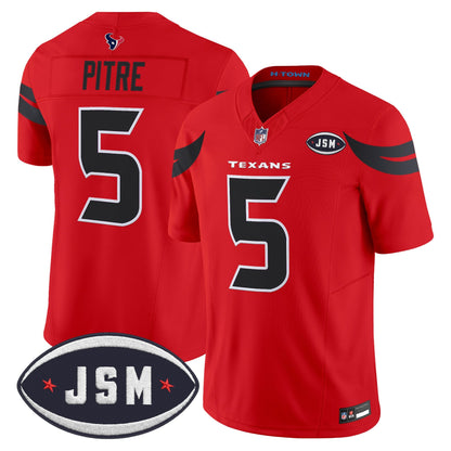 Houston Texan Janice McNair Memorial Patch Vapor Limited Jersey - All Stitched