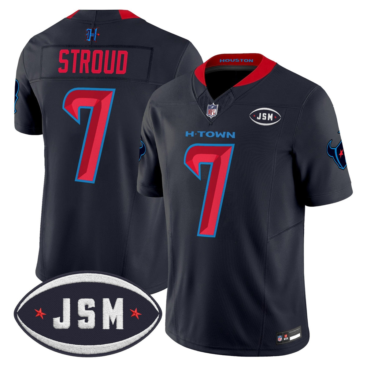Houston Texan Janice McNair Memorial Patch Vapor Limited Jersey - All Stitched