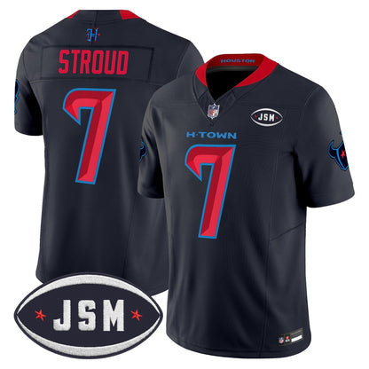 Houston Texan Janice McNair Memorial Patch Vapor Limited Jersey - All Stitched