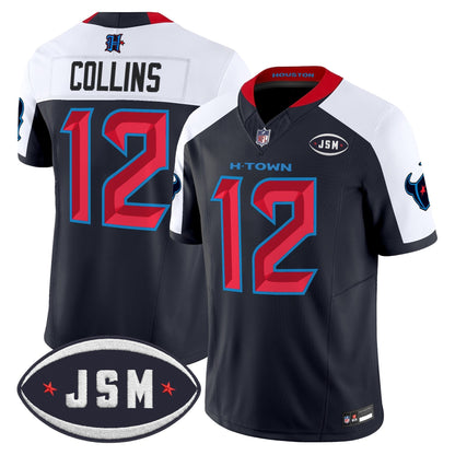 Houston Texan Janice McNair Memorial Patch Vapor Limited Jersey - All Stitched