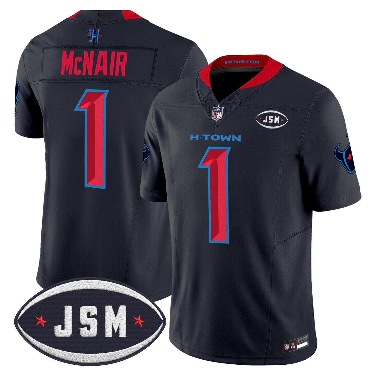 Houston Texan Janice McNair Memorial Patch Vapor Limited Jersey - All Stitched