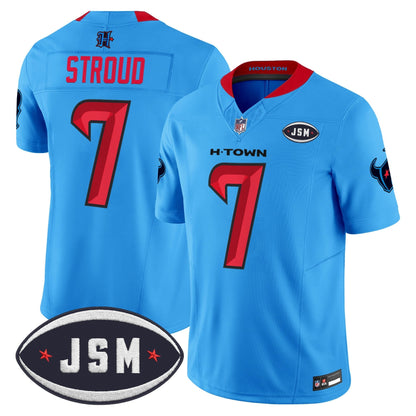Houston Texan Janice McNair Memorial Patch Vapor Limited Jersey - All Stitched