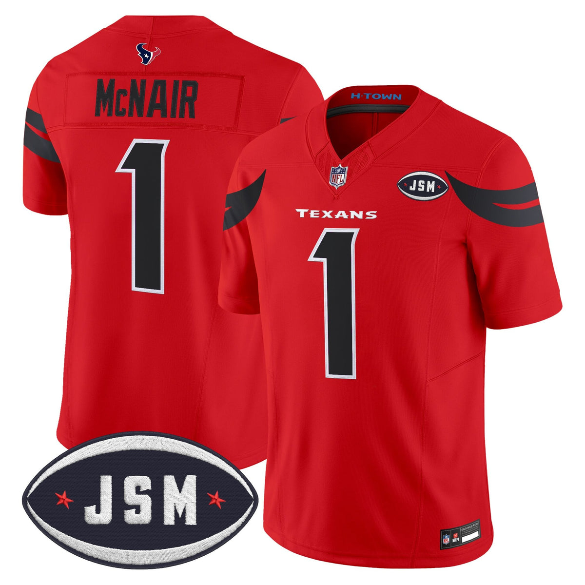 Houston Texan Janice McNair Memorial Patch Vapor Limited Jersey - All Stitched