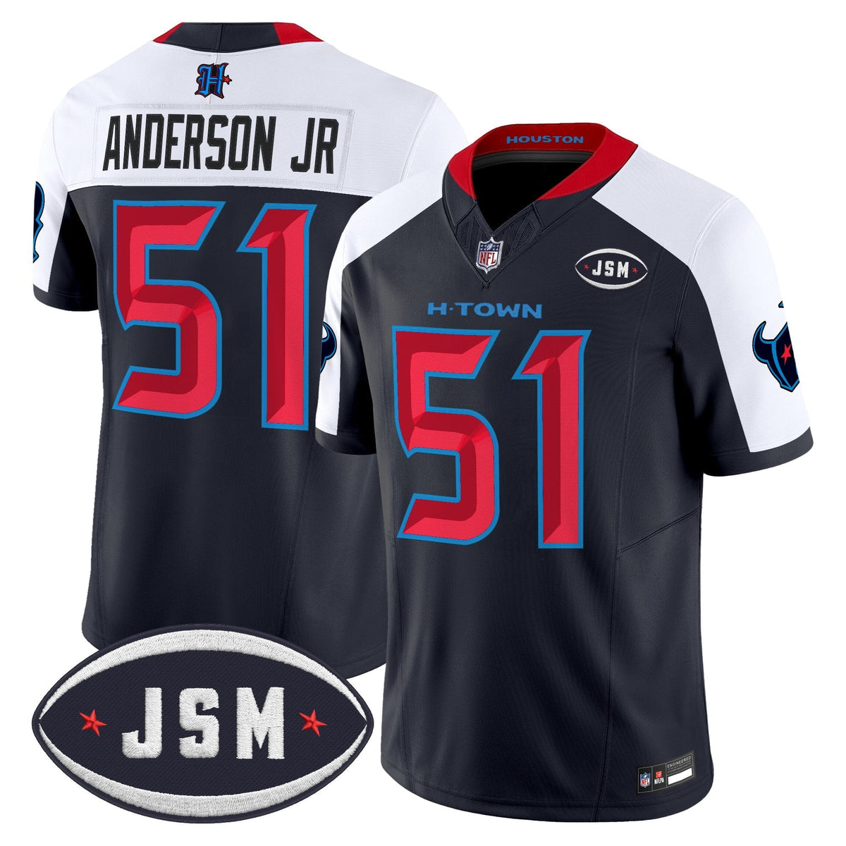 Houston Texan Janice McNair Memorial Patch Vapor Limited Jersey - All Stitched